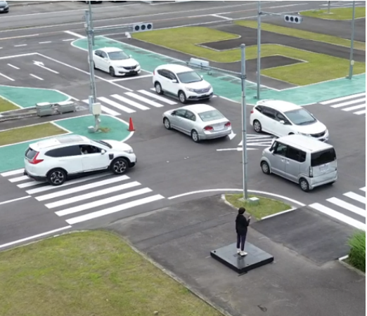 Autonomous vehicle scene from interview PDF